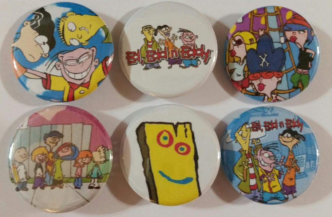 Ed's Button Ed, Edd, 'n Eddy Badge Button Pin Set of 6 - Etsy