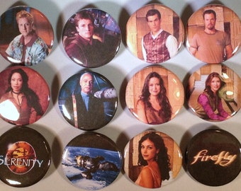 Firefly / Serenity Badge Button Pin Set of 12