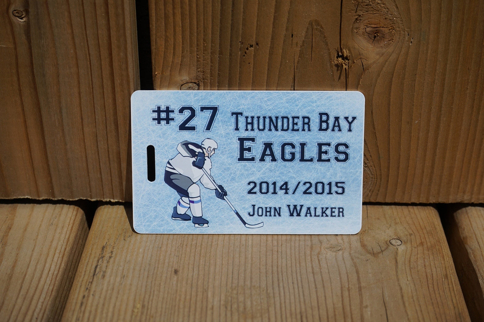 Hockey Bag Tags Personalized Name Tags Hockey Name Tags Etsy