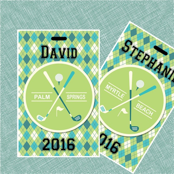 10 Golf Bag Tags Personalized Golf Bag Tags Golf Tournament Etsy