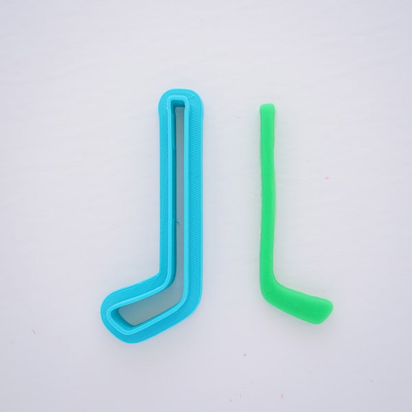 Hockey Stick Cookie Cutter, Cookie Cutters, Cookie Cutter Hockey Stick Design, Fondant Cutter Hockey Stick Shape