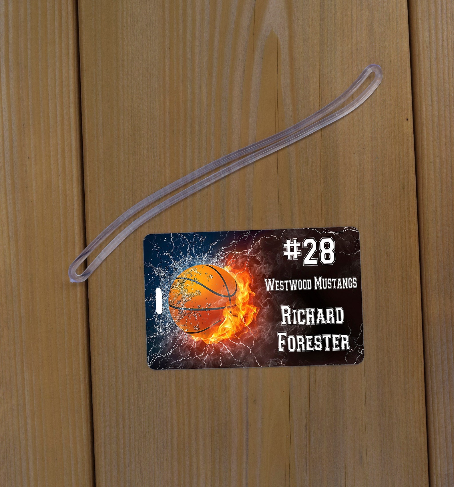 Basketball Bag Tags Personalized Basketball Name Tags Etsy