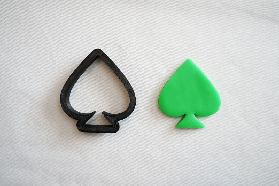 Spades Cookie Cutter Cookie Cutters Cookie Cutter Playing Etsy