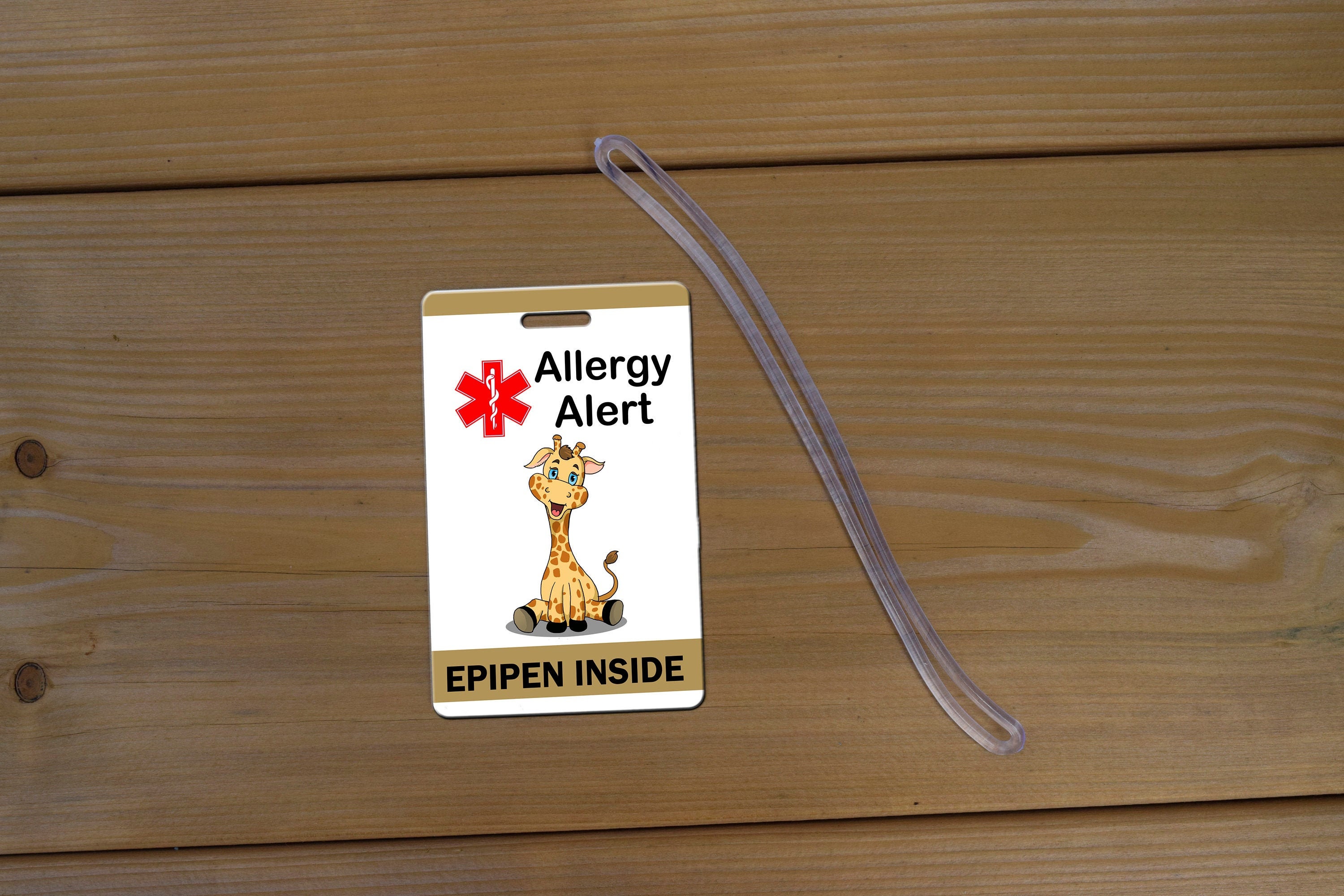 Allergy Alert Luggage Tag Allergy Alert Backpack Tag Peanut Etsy UK