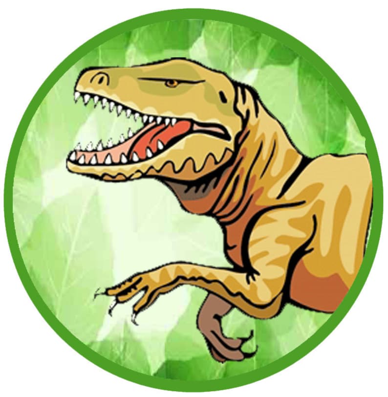 Dinosaur Printable Cupcake Toppers Instant Download Party Etsy