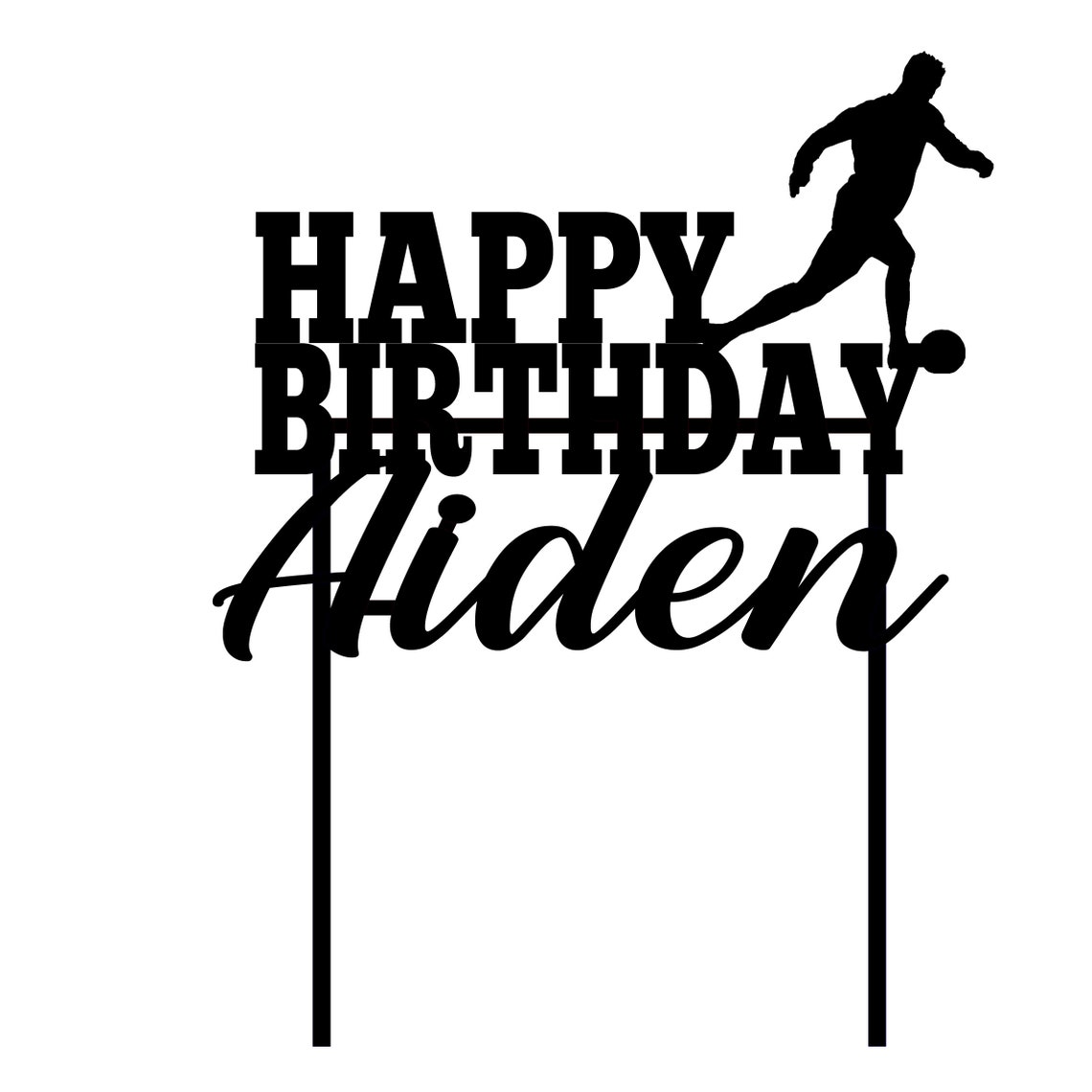 Soccer Cake Topper Soccer Birthday Cake Topper Personalized Etsy