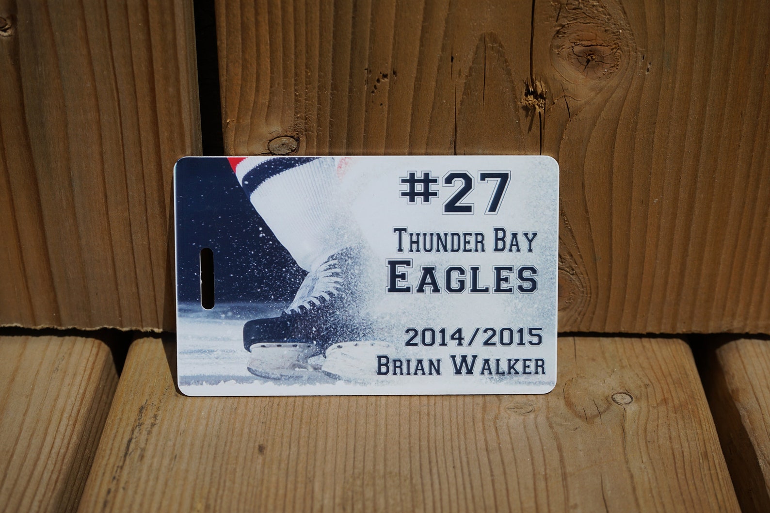 Hockey Bag Name Tags Hockey Bag Tags Hockey ID Tags Hockey Etsy