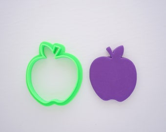 Apple Cookie Cutter, Cookie Cutters, Cookie Cutter Apple Design, Fondant Cutter Apple Shape, Apple Mold