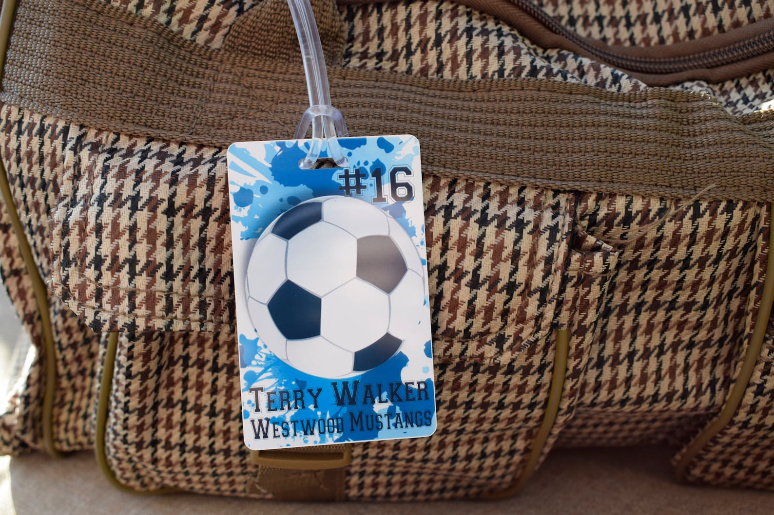 Soccer Bag Tags Personalized Soccer Bag Tag Soccer Name Tag Etsy