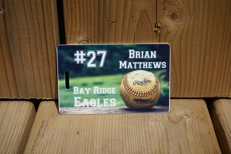 15 Baseball Tags Baseball Bag Tags Team Bag Tags Baseball Etsy