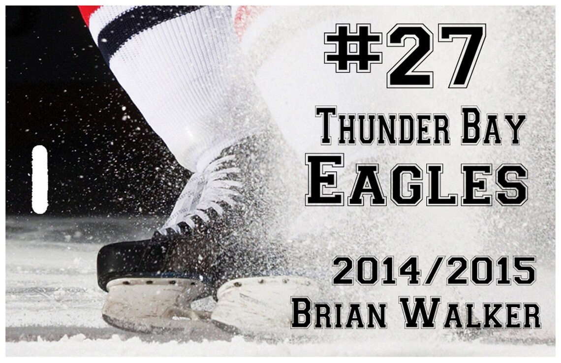 Hockey Bag Name Tags Hockey Bag Tags Hockey ID Tags Hockey Etsy