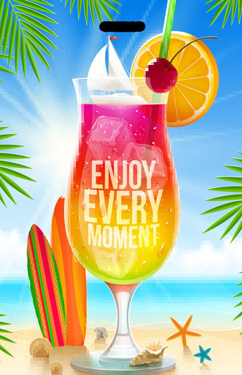 Luggage Tag Personalized Luggage Tag Tropical Luggage Tag Etsy Canada