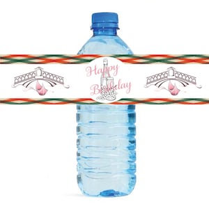 Italy Water Bottle Labels, Printable Italy Labels, Instant Download, Custom Water Bottle Labels