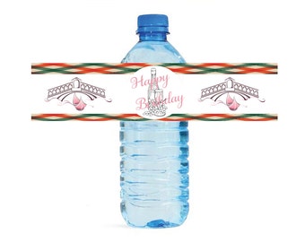 Italy Water Bottle Labels, Printable Italy Labels, Instant Download, Custom Water Bottle Labels