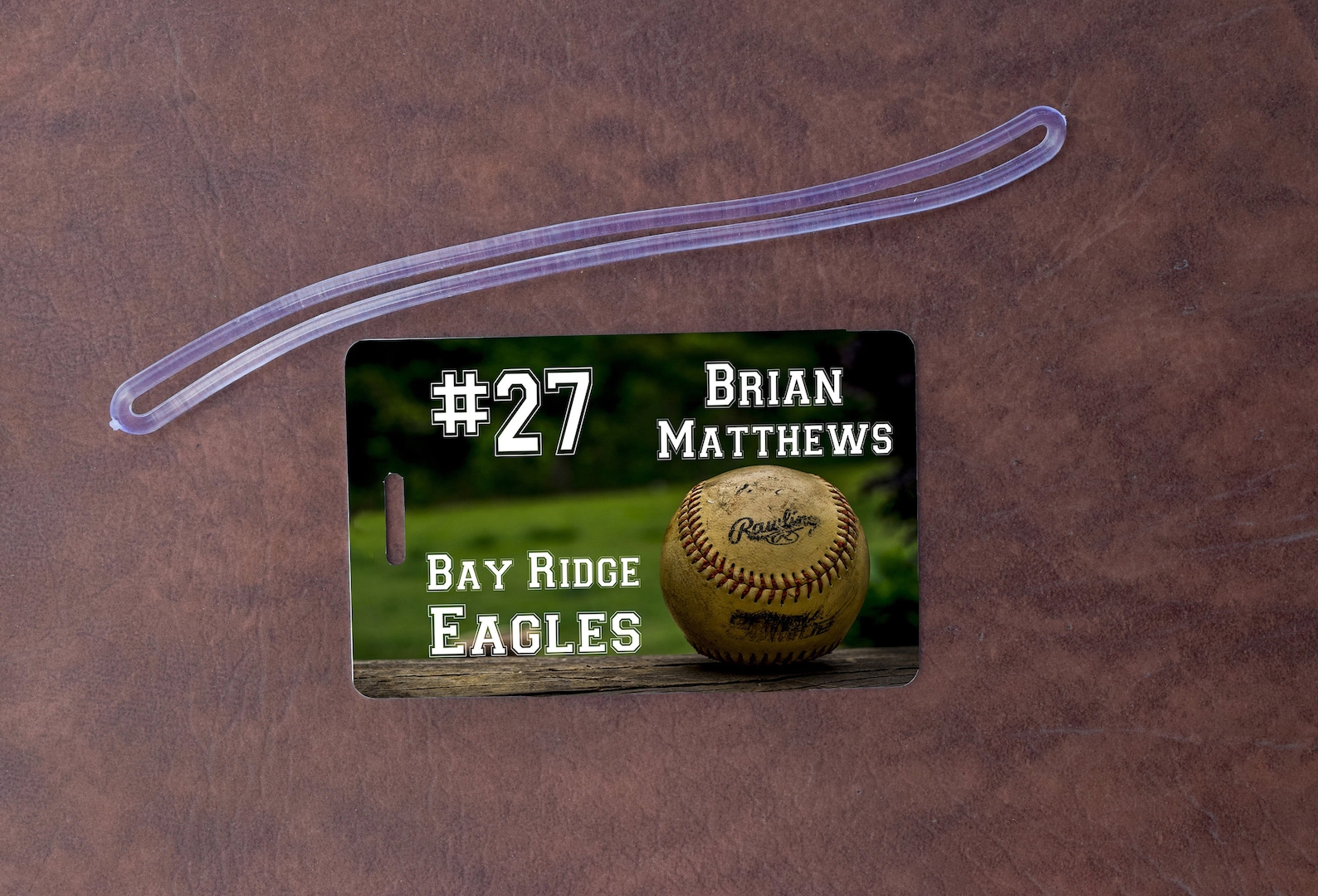 Baseball Bag Tags Team Bag Tags Baseball Name Tags Bag Etsy