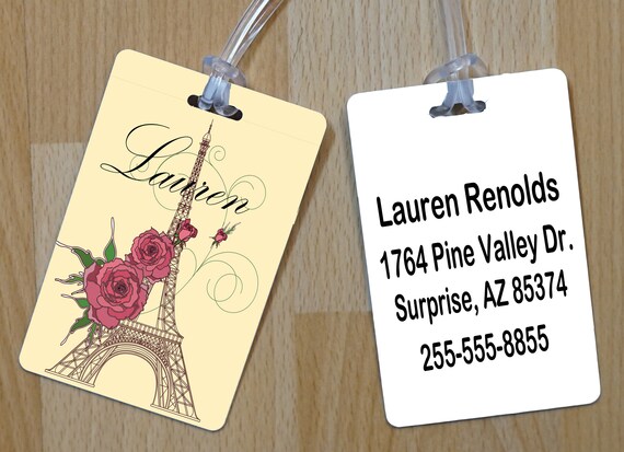 backpack tags custom