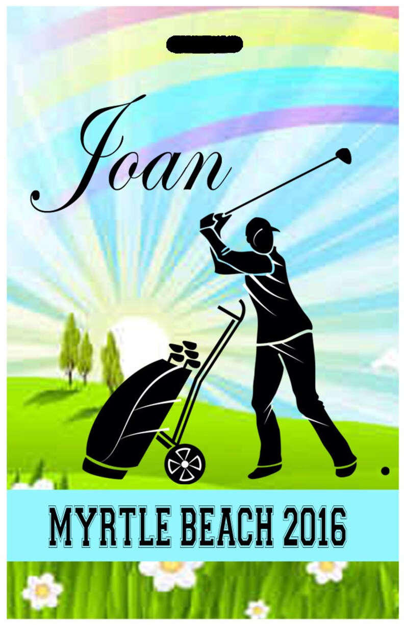 Golf Bag Tag Personalized Golf Team ID Tag Golf Tags Golf Etsy