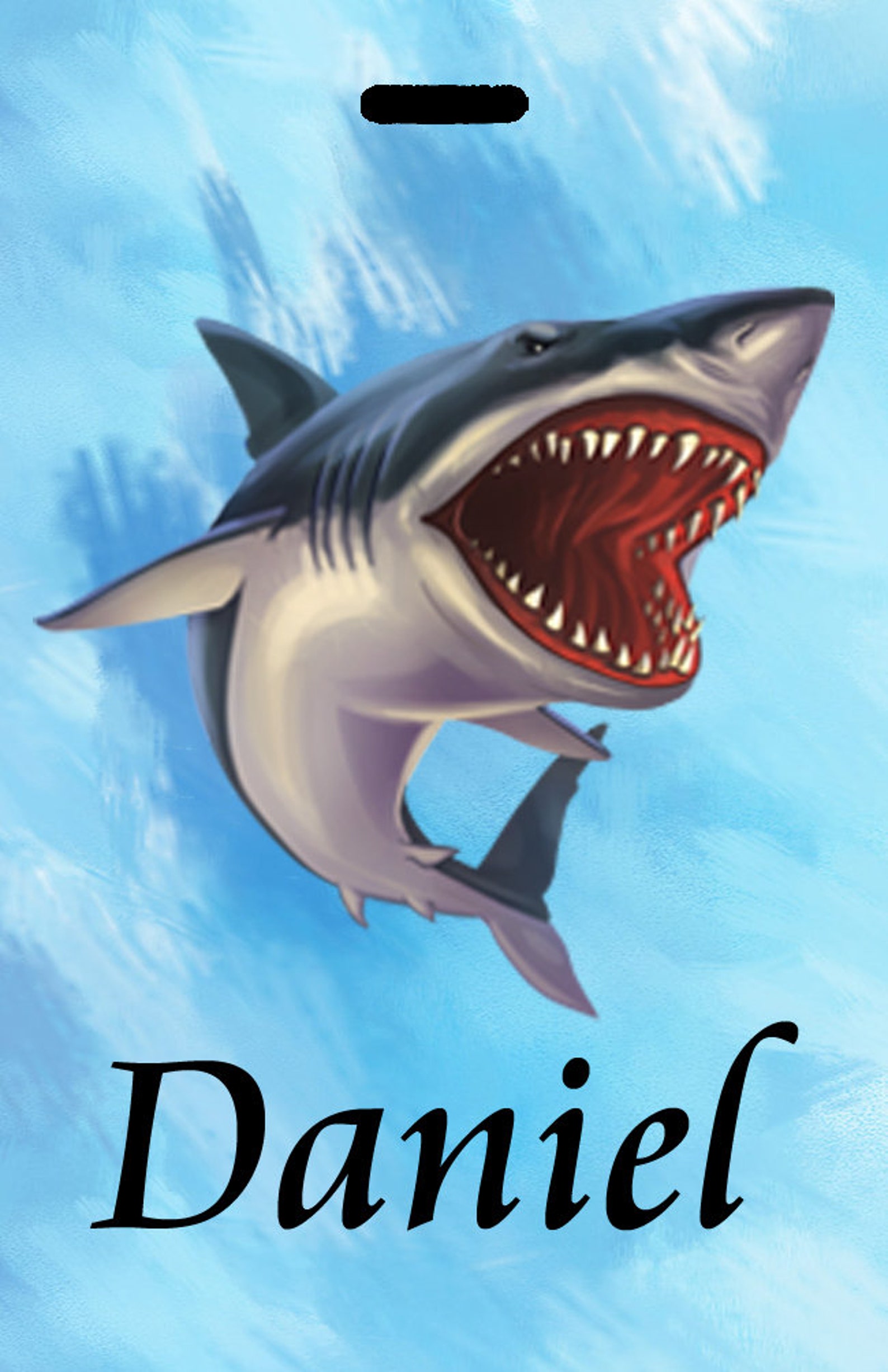 Shark Luggage Tag Shark Bag Tag Shark Backpack Tag Etsy