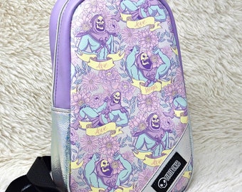 Purple Skeletor Live Laugh Love Rosie Sling Bag