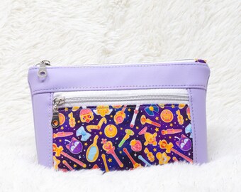 Sailor Moon Sailor Scout Weapons Devon Pouch, Zipper Pouch