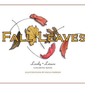 Adult Coloring Pages PDF 30 Designs |  Fall Leaves Printable Coloring Pages