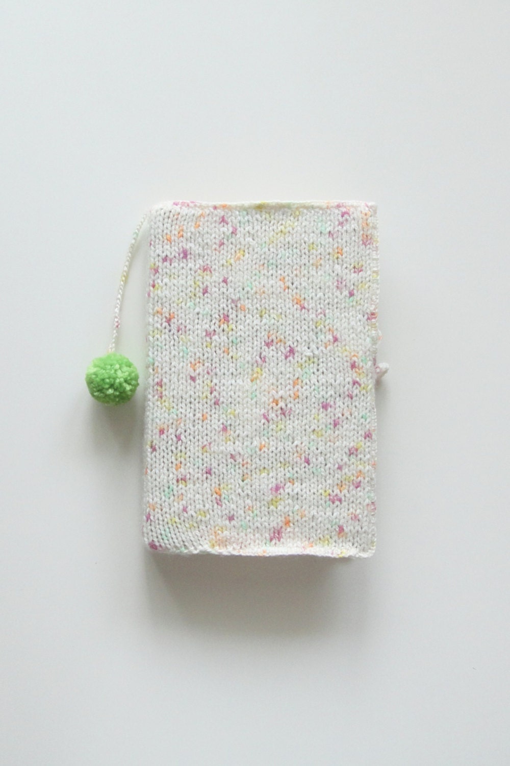 Bookcover Knit Book Cover Notebook Sketchbook Melange Cotton Etsy