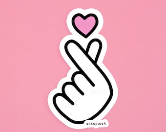 Kpop Heart Hand - Sticker