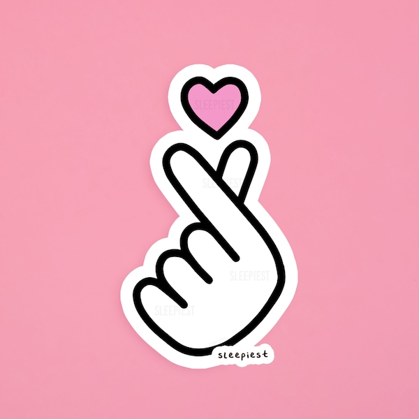 Kpop Heart Hand - Sticker