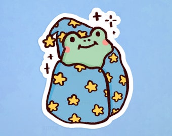 Cosy Wizard Frog - Planner/Bullet Journal Sticker