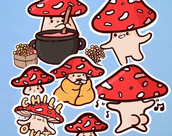 Mushroom Sticker Set - Planner/Bullet Journal Sticker Pack