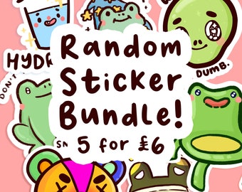 Random 5 Single Stickers Bundle - Bullet Journal/Planner