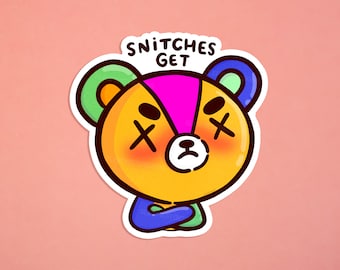 Stitches - Snitches Get Stitches - Animal Crossing Sticker