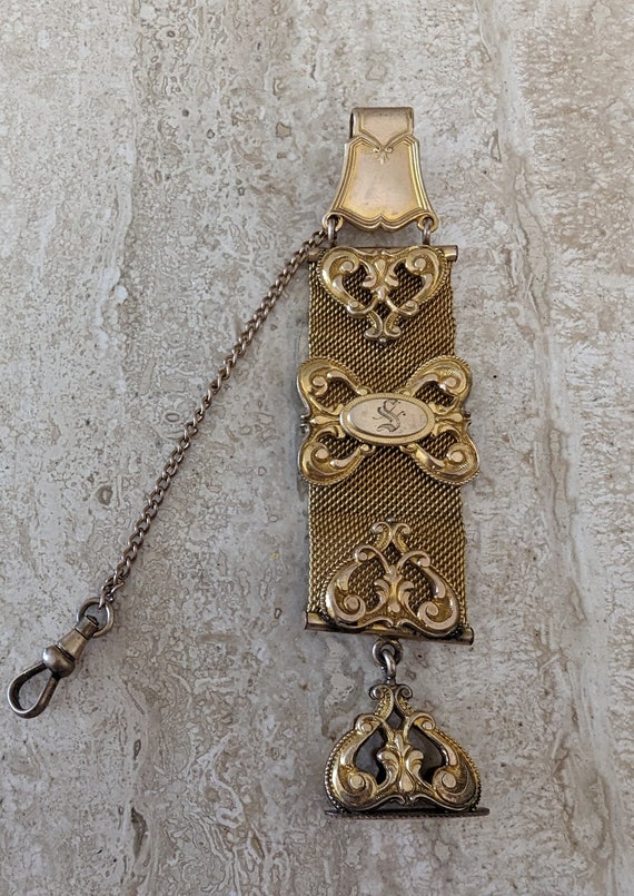Antique Victorian Watch Fob and was Sealer by AC c