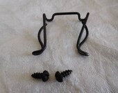 Singer oil can bracket from mid 20thC vintage bentwood case lid (201K) 1940s sewing machine