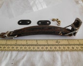 Vintage Singer croc case handle metal with all fittings ex Singer 1950s sewing machine fits crocodile effect lid