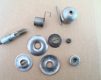 Singer Sewing machine upper thread tension assembly discs spring etc Simanco 2102 99K 66K etc older machines as removed & shown vintage part