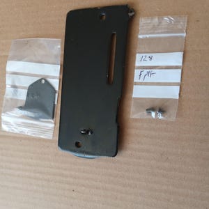 Vintage Singer 128 128K blackside faceplate and side panel (plain black) Simanco part 8361 & 8243 from 1920 sewing machine.  replacements