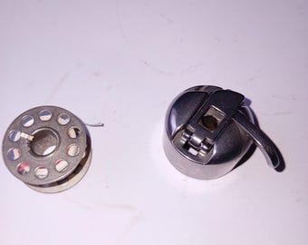 Janome New Home 535 bobbin case, spool holder vintage part.