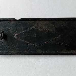 Vintage Black Singer accessories tray cover or lid Simanco part 124405 from vintage Singer sewing machine 99k fits most other 3/4  bases