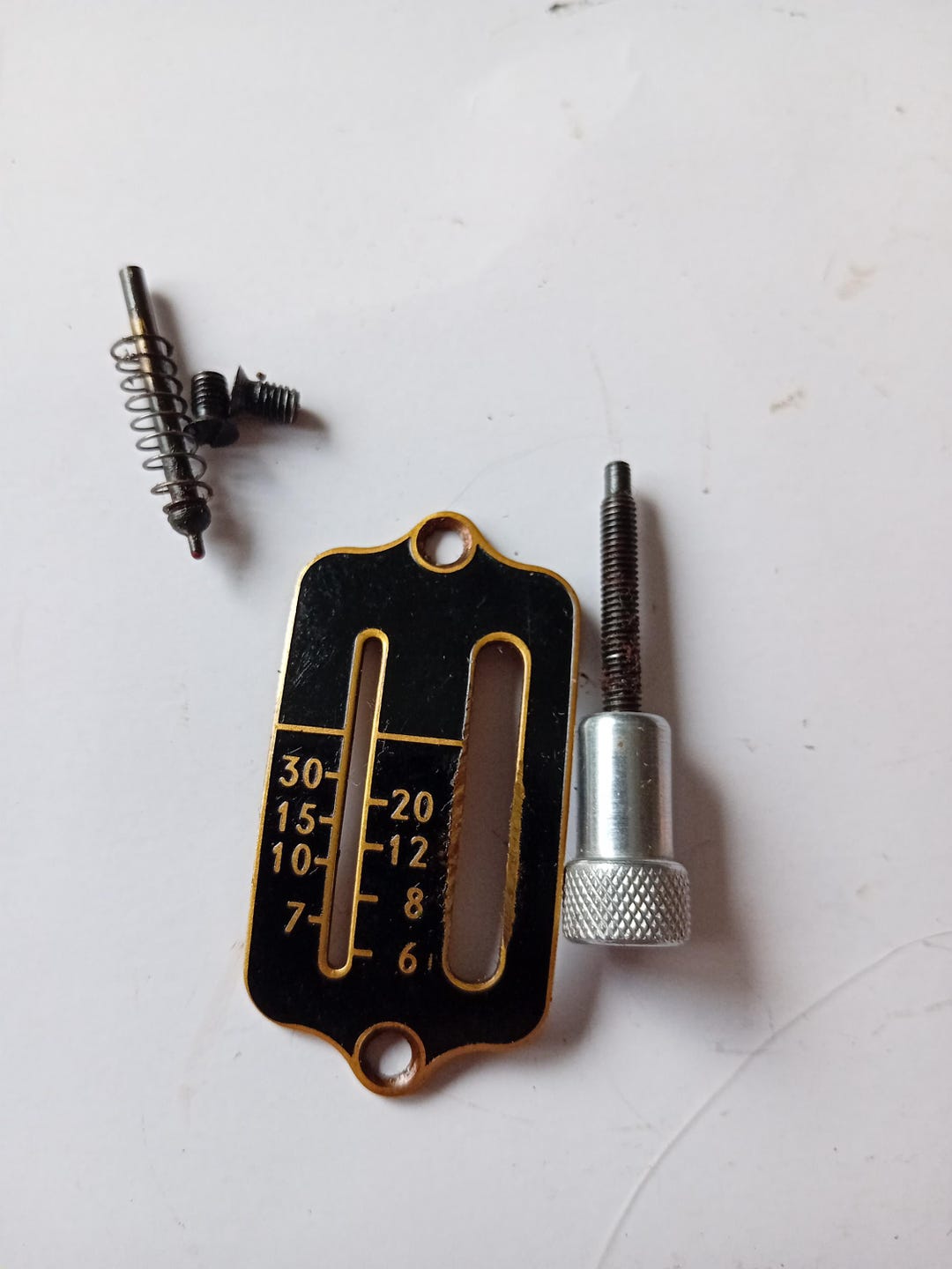 Screw Distance Indicator Singer 99K Stitch Length Indicator Cover Plate & Screws From 1950s/60s ...