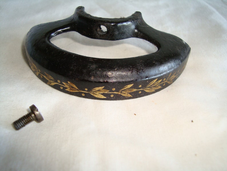 Vintage Singer sewing machine belt or pulley guard from 28K antique 1910 machine with screw As removed