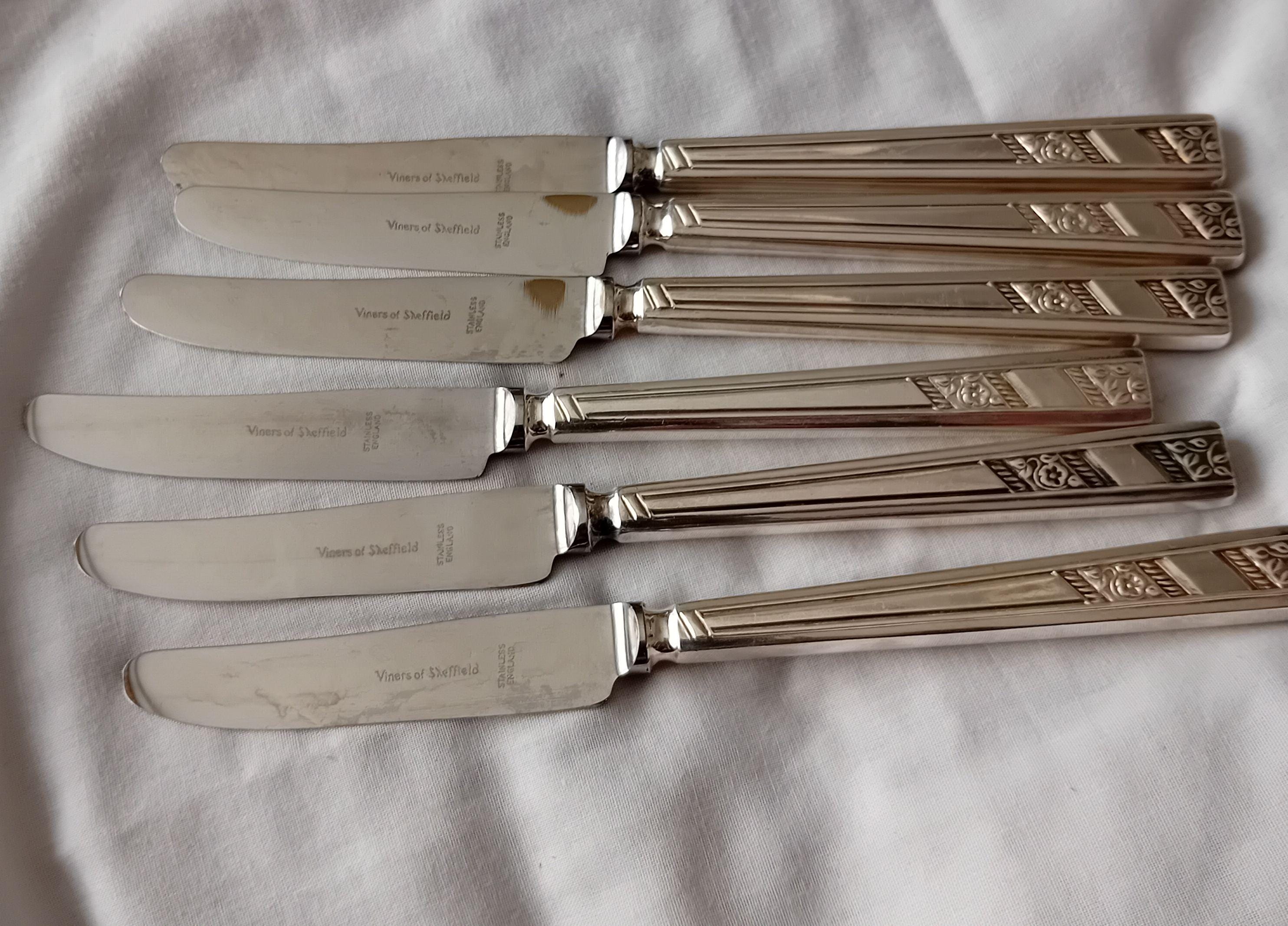 Vintage Viners Cutlery Set - Etsy