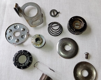 Vintage 201K 1940 Singer upper thread tension dial assembly Sewing machine Simanco  as removed and shown original part