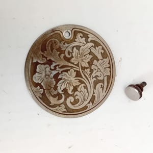Vintage 15K side access panel cover plate (flat) 8300 with screw from 1920s Singer 15K Sewing machine Simanco Simanco 8300  genuine part