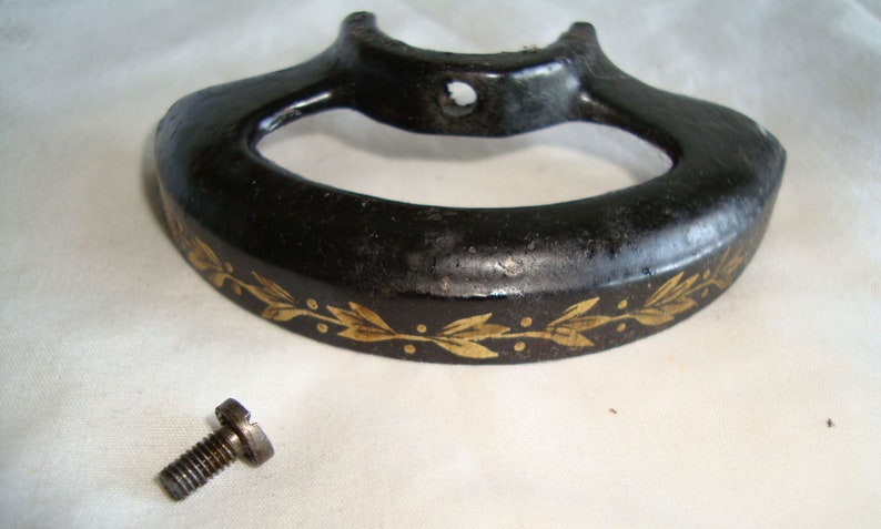 Vintage Singer sewing machine belt or pulley guard from 28K antique 1910 machine with screw As removed