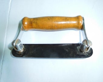 Singer bentwood case handle,  wood grip hinged handle, 124307 & strap washer case repair 87724 ex 66K sewing machine fits others mid 20thC