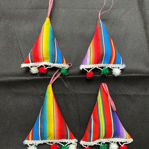 Christmas tree shaped sarape ornaments
