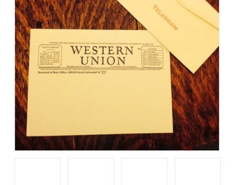 Customized Western Union telegram