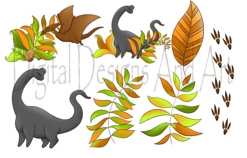 Dinosaur clipart, dinosaur illustration, Dino clipart, dino illustration, planner clipart, sticker clipart, stegosaurus, tyrannosaurus rex image 5