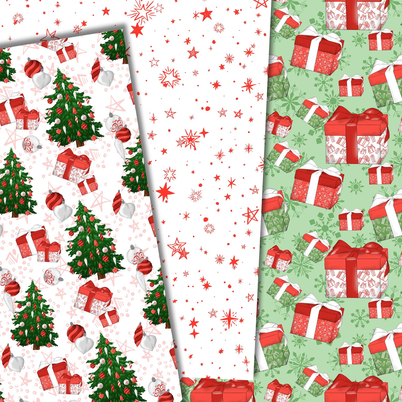 Christmas Paper, Presents Paper, Christmas Presents, Xmas Paper, Xmas ...